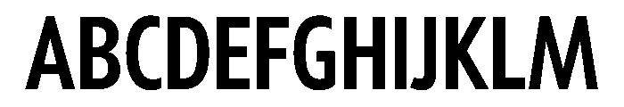 Tempo ExtraCondensedSemiBold Font UPPERCASE