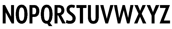 Tempo ExtraCondensedSemiBold Font UPPERCASE