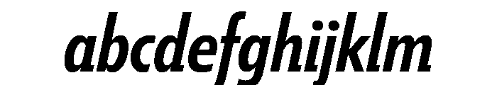 Tempo ExtraCondensedSemiBoldItalic FONT