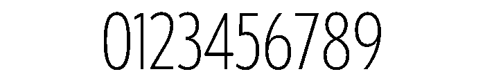 Tempo ExtraCondensedSemiLight Font OTHER CHARS