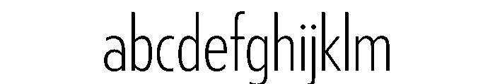 Tempo ExtraCondensedSemiLight FONT