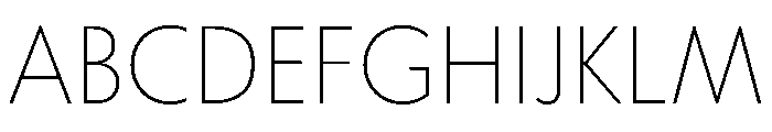 Tempo ExtraLight Font UPPERCASE