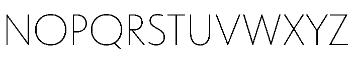 Tempo ExtraLight Font UPPERCASE