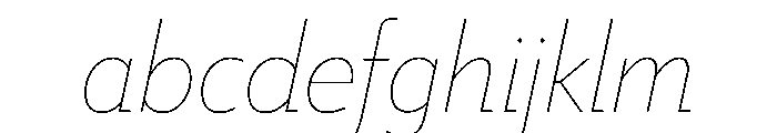 Tempo HairlineItalic FONT