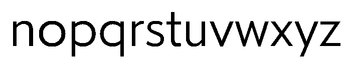 Tempo Light Font LOWERCASE