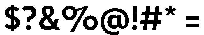 Tempo SemiBold Font OTHER CHARS