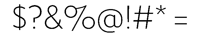 Tempo SemiLight Font OTHER CHARS