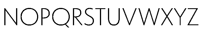 Tempo SemiLight Font UPPERCASE