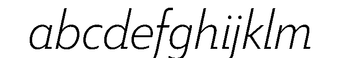 Tempo SemiLightItalic FONT