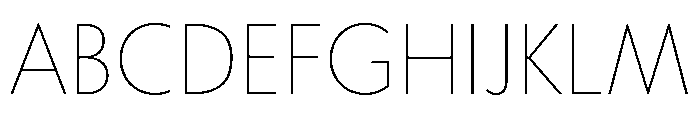 Tempo Thin Font UPPERCASE