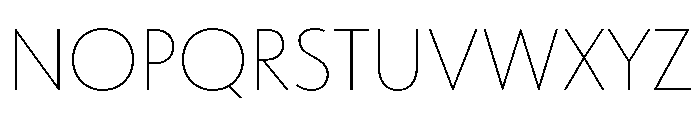Tempo Thin Font UPPERCASE