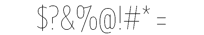 Tempo Variable Font OTHER CHARS