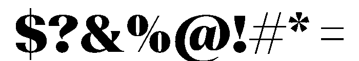 Teodor TRIAL Heavy Instance Font OTHER CHARS