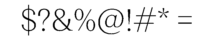 Teodor TRIAL Thin Instance Font OTHER CHARS