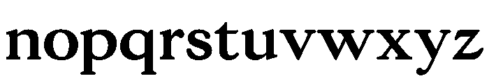 Terrain Bold Font LOWERCASE