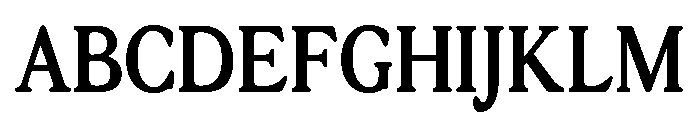 Terrain CondensedBold Font UPPERCASE