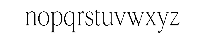 Terrain CondensedLight Font LOWERCASE
