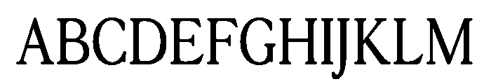 Terrain CondensedMedium Font UPPERCASE