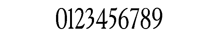 Terrain CondensedRegular Font OTHER CHARS