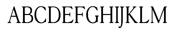 Terrain CondensedRegular Font UPPERCASE