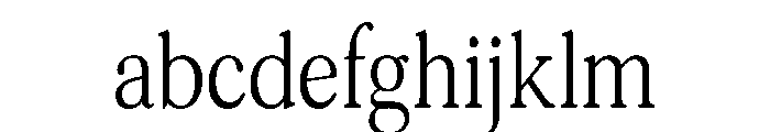 Terrain CondensedRegular FONT