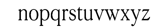Terrain CondensedRegular Font LOWERCASE