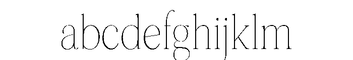 Terrain CondensedThin FONT