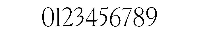 Terrain Light Font OTHER CHARS
