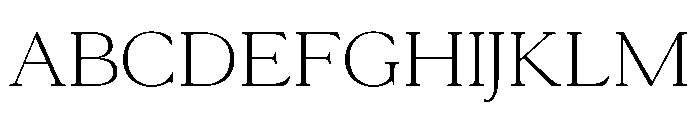 Terrain Light Font UPPERCASE