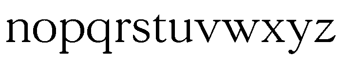Terrain Regular Font LOWERCASE