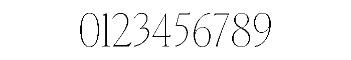 Terrain Thin Font OTHER CHARS