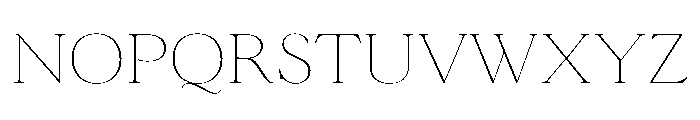 Terrain Thin Font UPPERCASE