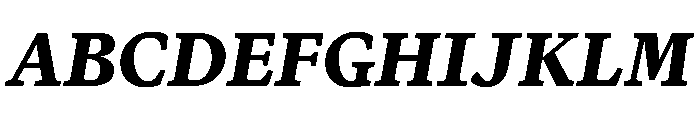 Terza Author Bold Italic Font UPPERCASE