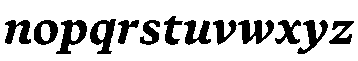 Terza Author Bold Italic Font LOWERCASE