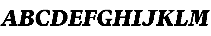 Terza Author Extrabold Italic Font UPPERCASE