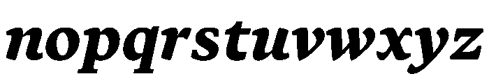 Terza Author Extrabold Italic Font LOWERCASE