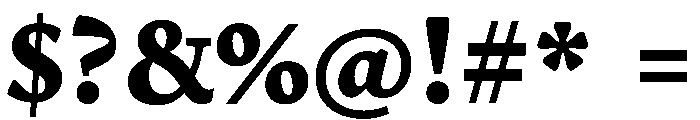 Terza Author Extrabold Font OTHER CHARS