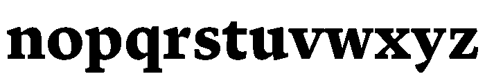Terza Author Extrabold Font LOWERCASE