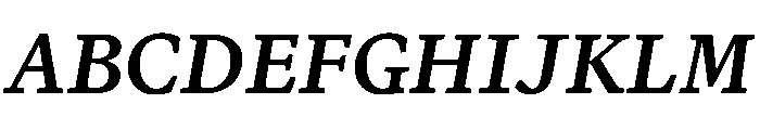 Terza Author Medium Italic Font UPPERCASE