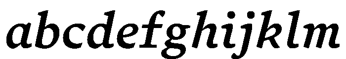 Terza Author Medium Italic FONT