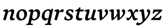 Terza Author Medium Italic Font LOWERCASE