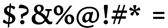 Terza Author Medium Font OTHER CHARS