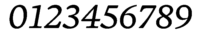 Terza Author Regular Italic Font OTHER CHARS