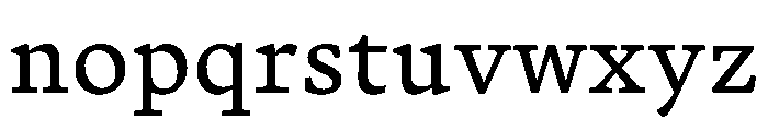 Terza Author Regular Font LOWERCASE