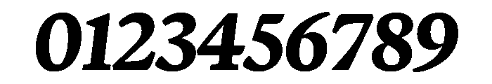 Terza Display Bold Italic Font OTHER CHARS
