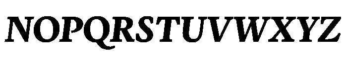 Terza Display Bold Italic Font UPPERCASE