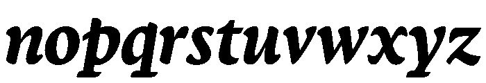 Terza Display Bold Italic Font LOWERCASE