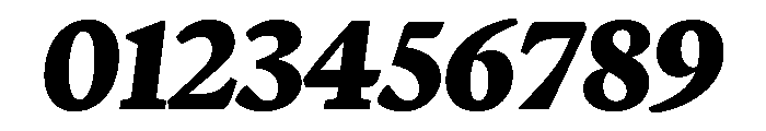 Terza Display Extrabold Italic Font OTHER CHARS