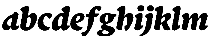 Terza Display Extrabold Italic FONT