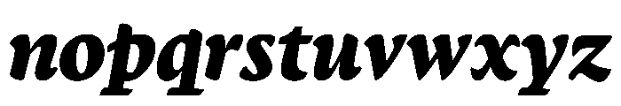 Terza Display Extrabold Italic Font LOWERCASE
